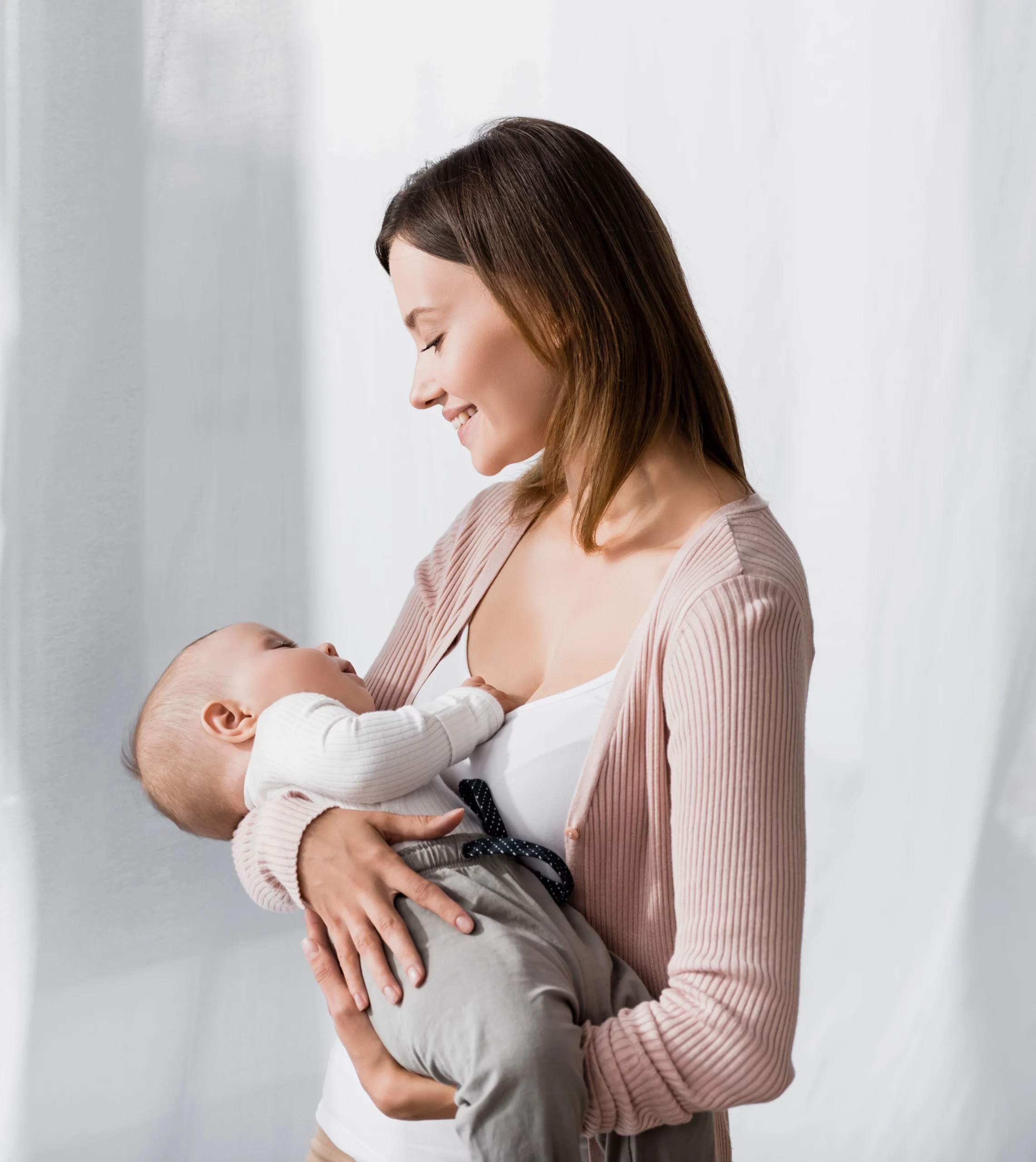 Postpartum Anxiety and Depression - Woman and her baby